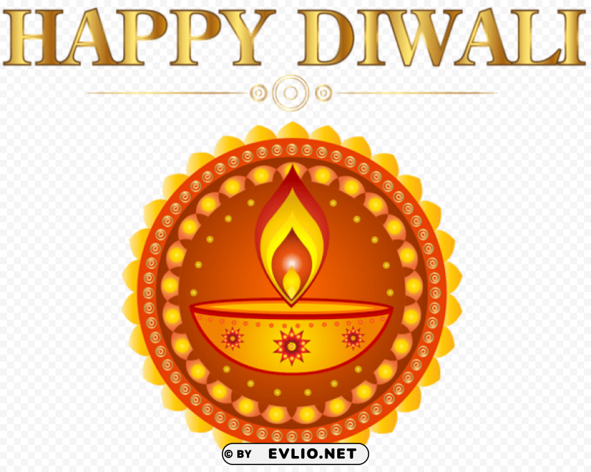 happy diwali decor PNG for educational projects