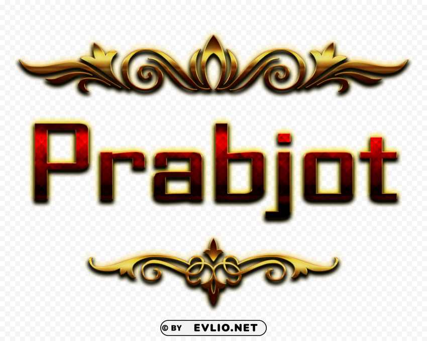 prabjot decorative name HighQuality PNG Isolated Illustration PNG image with no background - Image ID 6b7f03cb