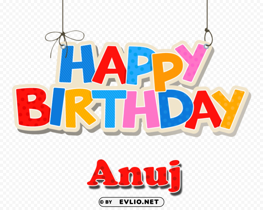 anuj name logo Isolated Element in HighResolution Transparent PNG