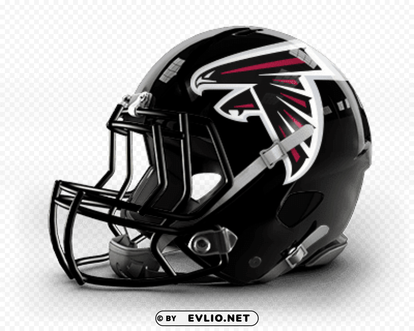 atlanta falcons helmet side view Isolated Item on Clear Background PNG