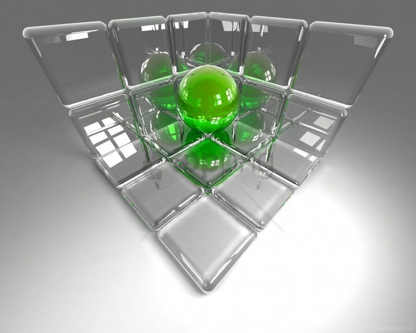 ball color cube glass pace wallpaper PNG file without watermark