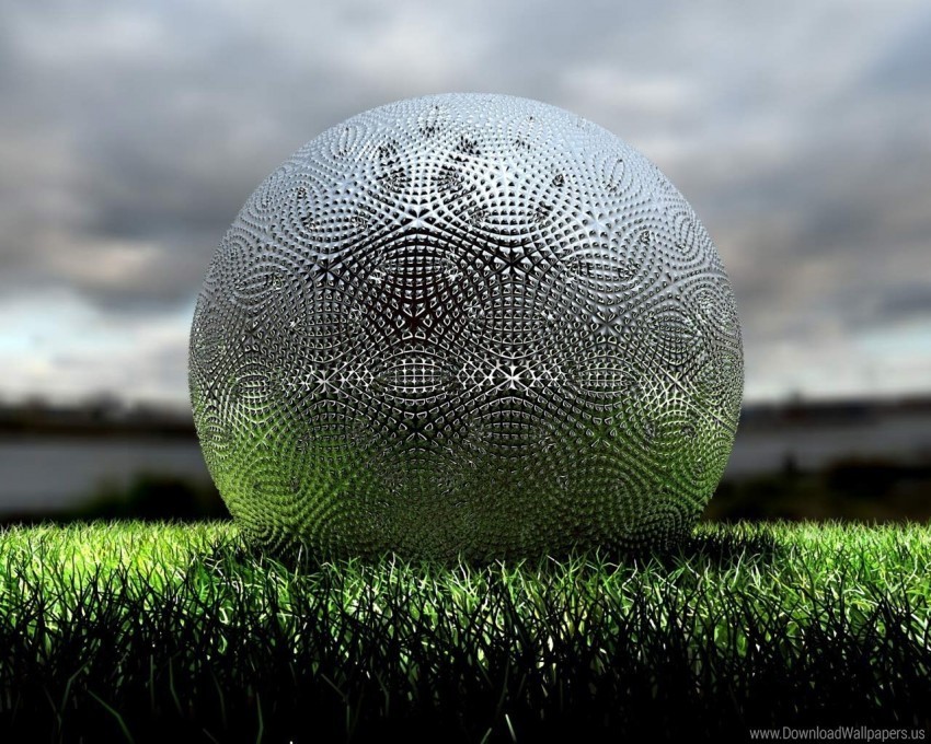 ball grass ornaments silver wallpaper PNG Isolated Object with Clarity