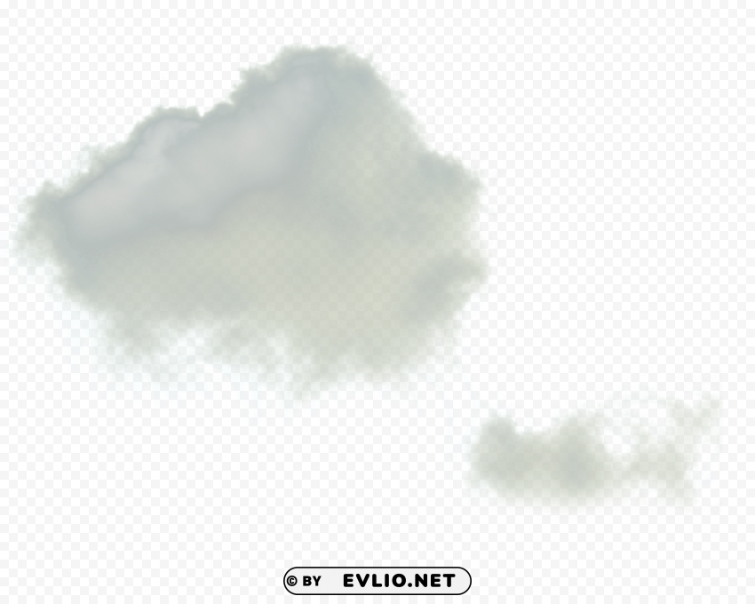 cloud 6 Transparent PNG Isolated Item with Detail