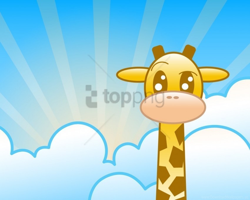 clouds drawing giraffe lines wallpaper PNG images with alpha transparency diverse set