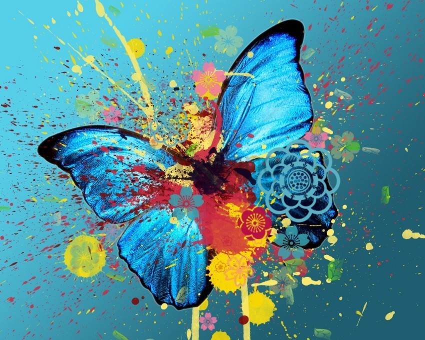 colorful paint splash wallpaper PNG images with alpha background