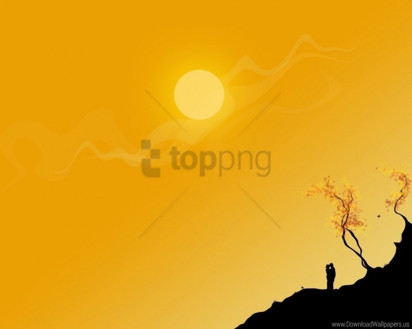 couple love open wood wallpaper Transparent Background Isolated PNG Illustration