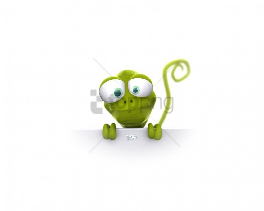 curious green lizard pet wallpaper Transparent Background Isolated PNG Character