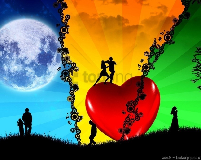 dance heart love passion peace wallpaper Clear Background Isolated PNG Icon