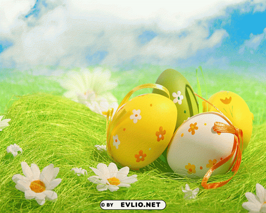 Easter-eggs Clear Background PNG Isolated Graphic Design