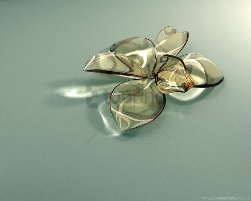 flower glass petals transparent wallpaper Isolated Artwork on Clear Background PNG