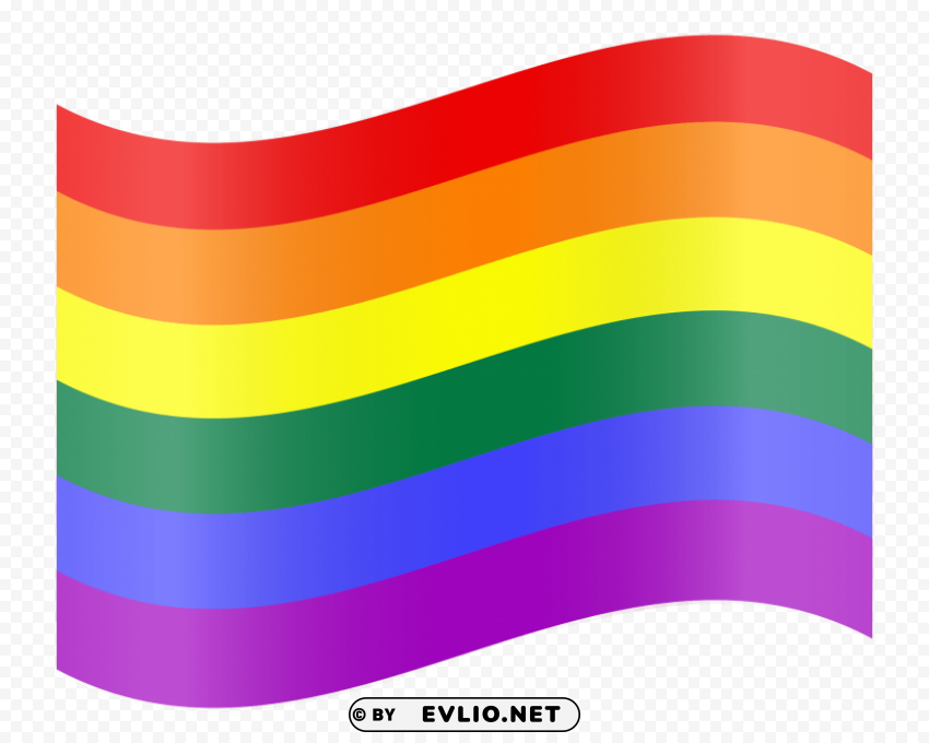 gay flag PNG Graphic Isolated on Clear Background Detail