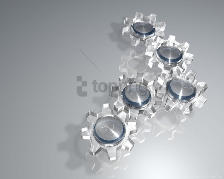 glass mechanism rotation silver wallpaper Clear Background Isolated PNG Graphic