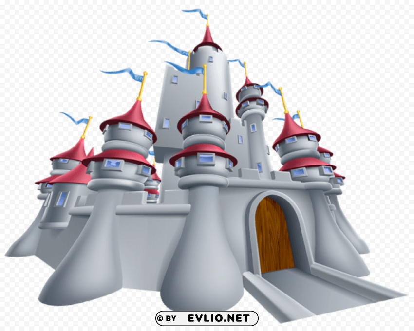 grey castle Isolated Item on HighQuality PNG