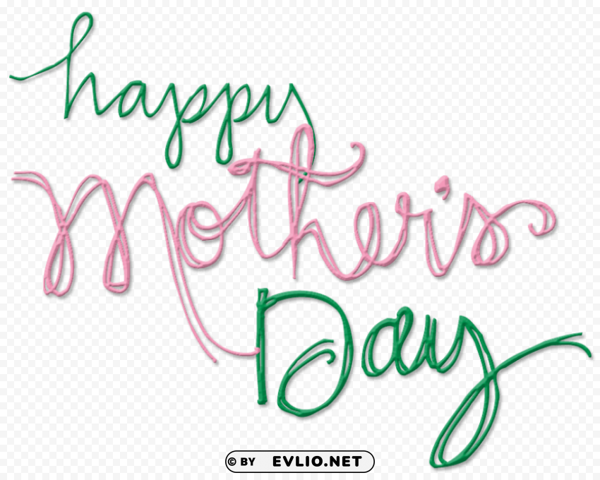 happy mothers day Clear Background Isolated PNG Object
