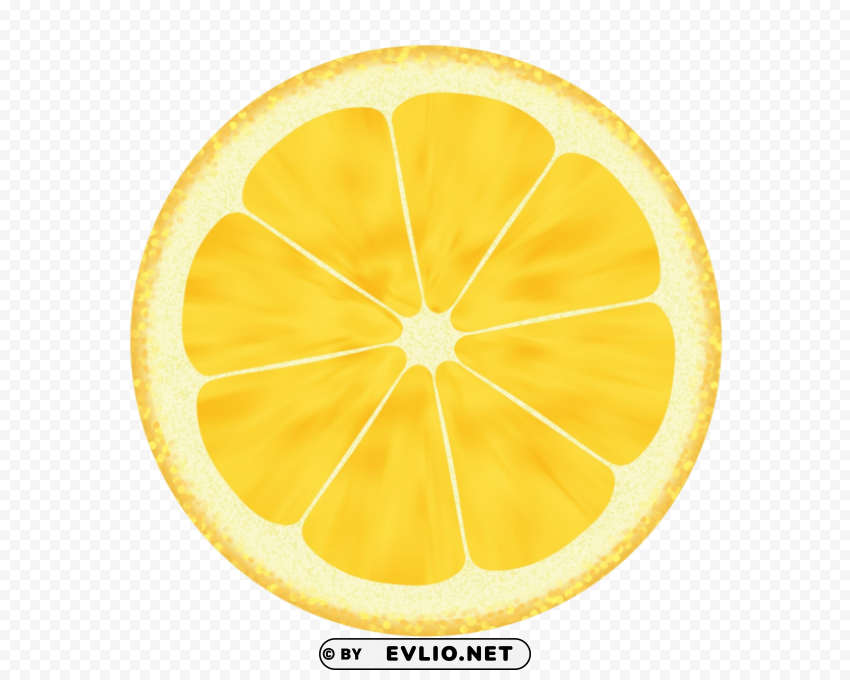lemon Isolated Artwork on Clear Background PNG
