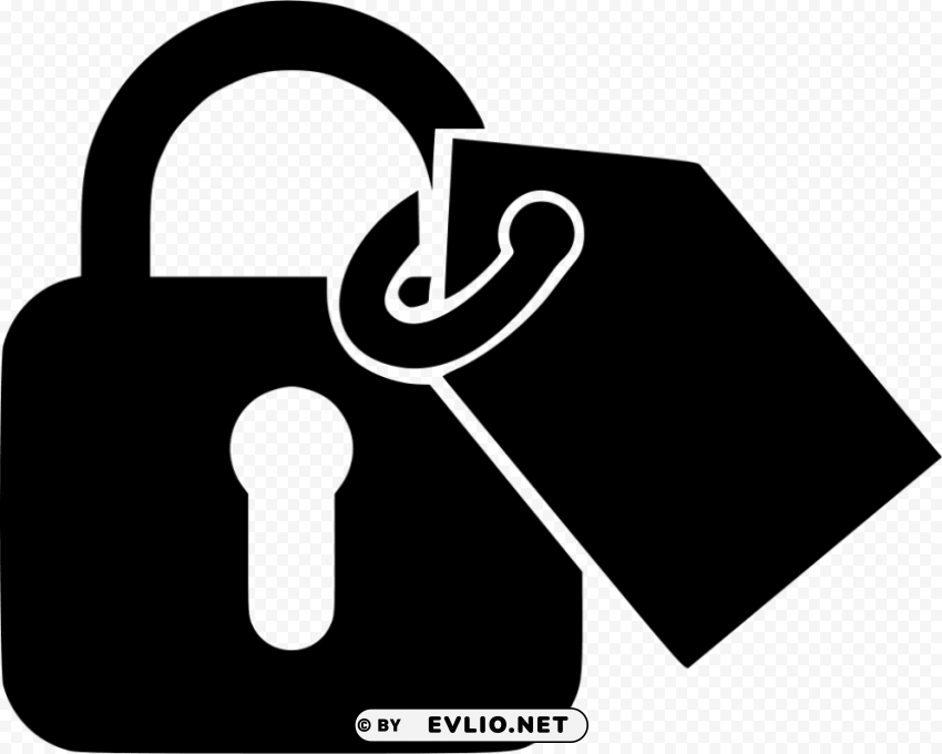 lock out tag out symbol PNG with isolated background