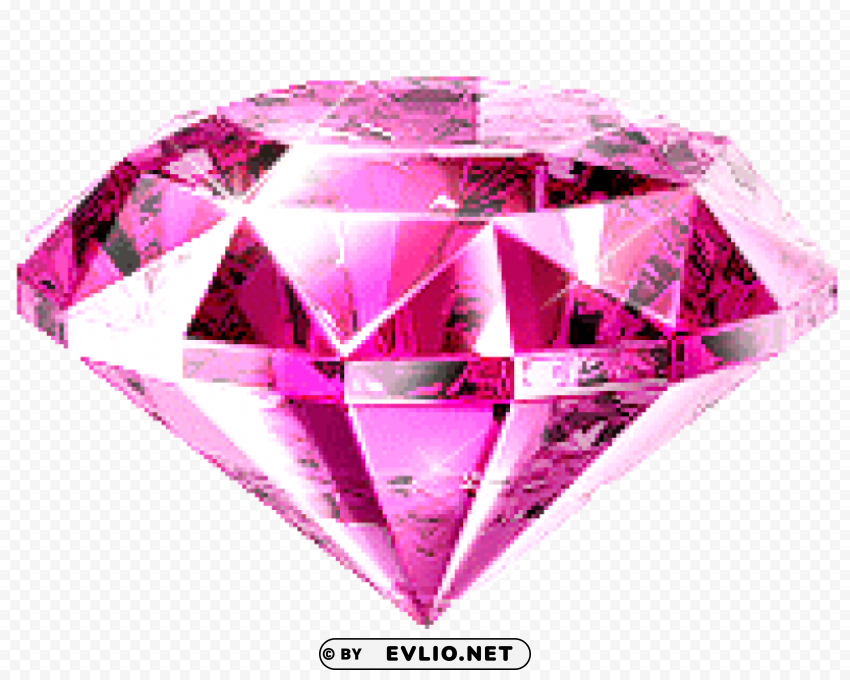 pink diamond Isolated Design Element in Clear Transparent PNG clipart png photo - 087dda45