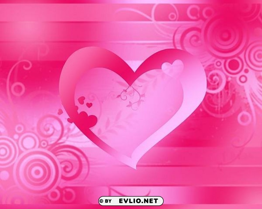 pink valentine heart wallpaper Isolated Element on HighQuality Transparent PNG