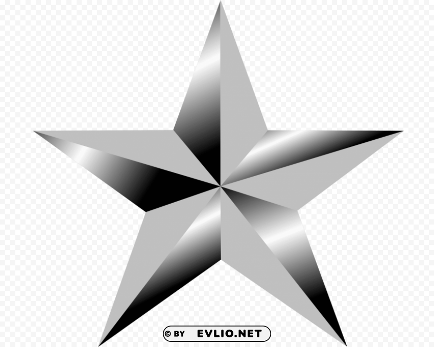 silver star PNG for blog use