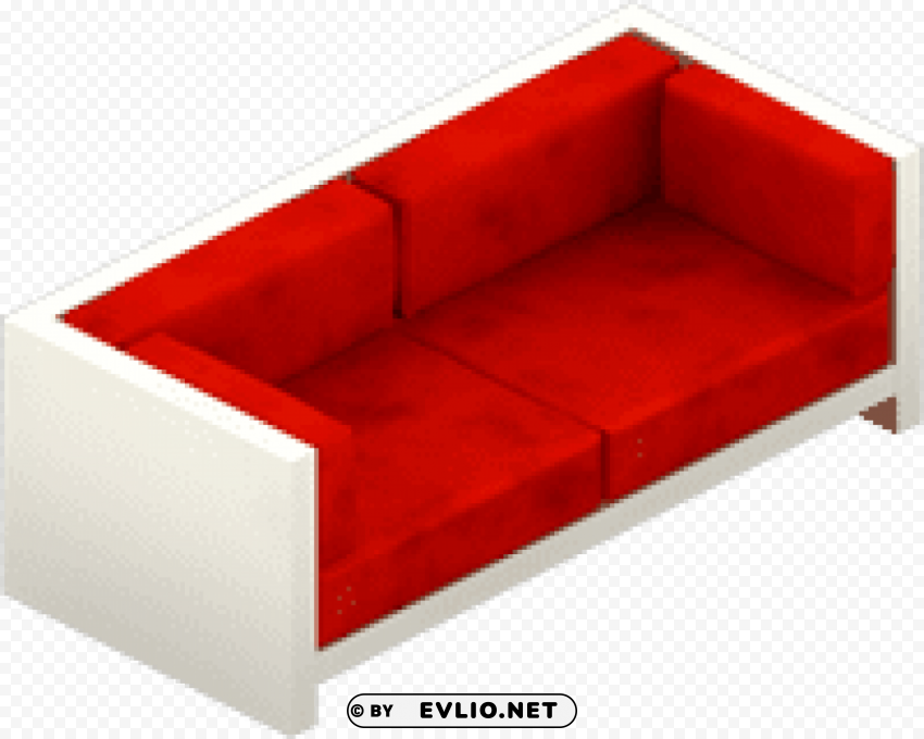 vip red and white couch Images in PNG format with transparency