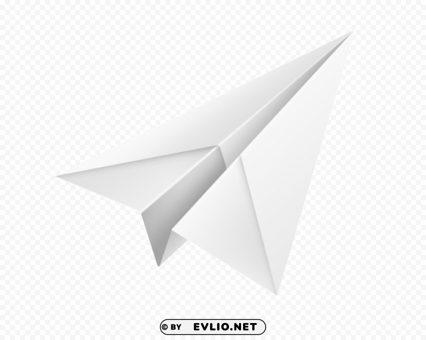 white paper plane PNG Graphic with Clear Isolation