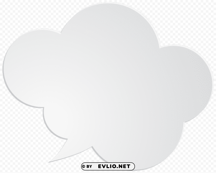 bubble speech white PNG Image with Isolated Artwork