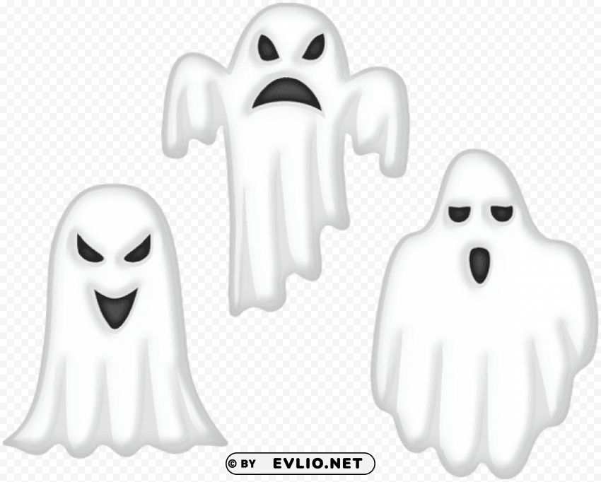 halloween ghost set Transparent PNG images pack