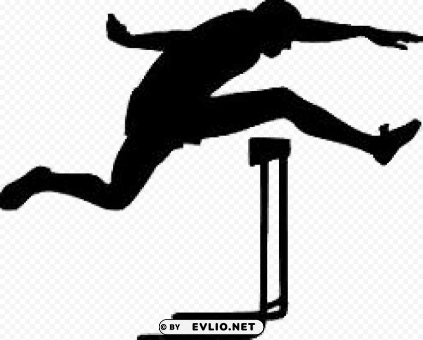 hurdle runner silhouette Transparent PNG stock photos