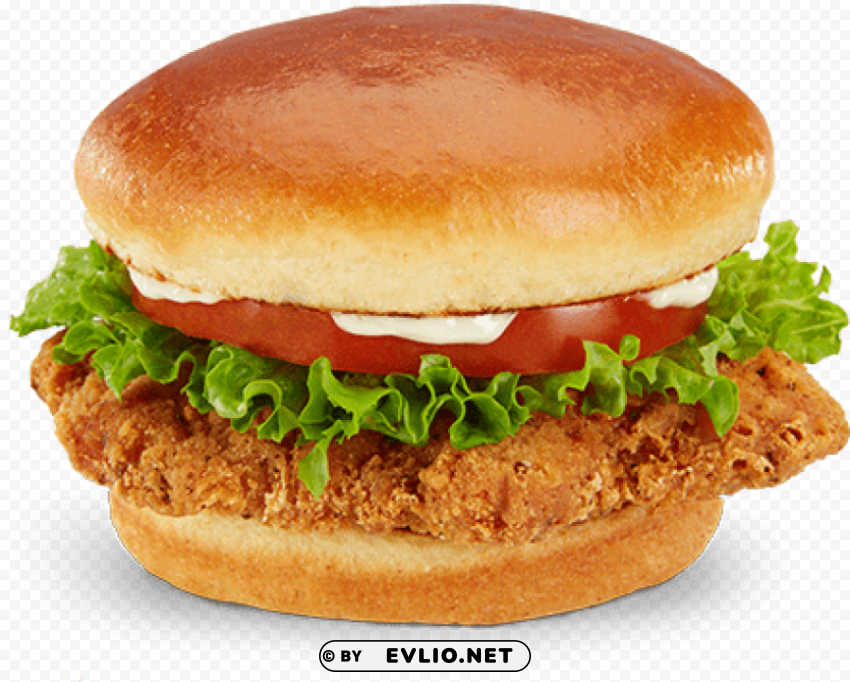 mcdonald's crispy chicken sandwich PNG transparent images mega collection