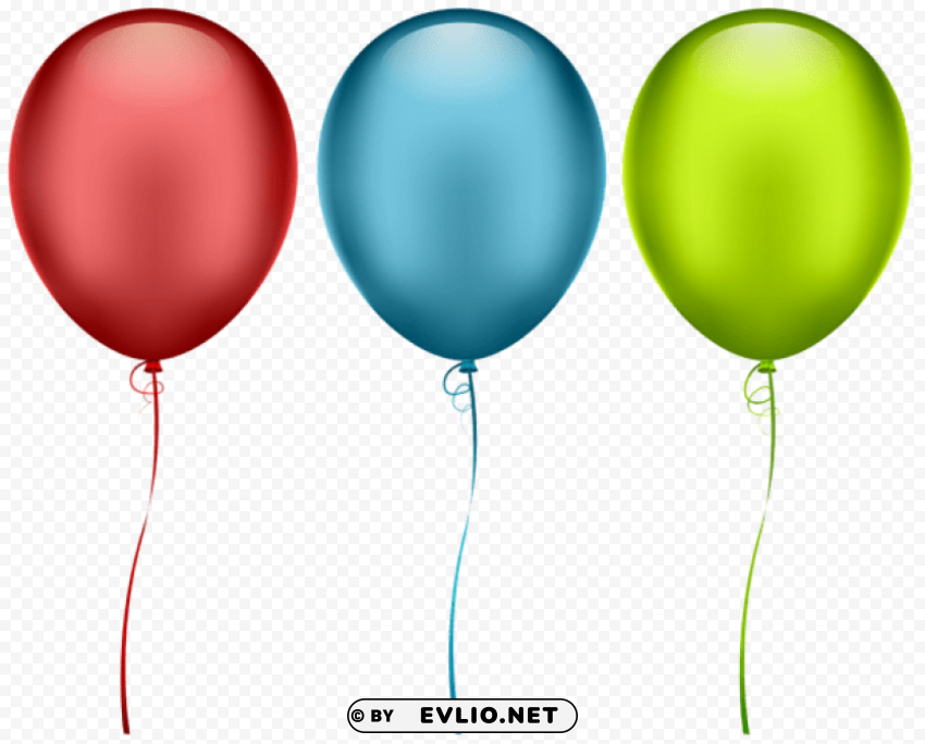 balloons PNG transparent photos for presentations