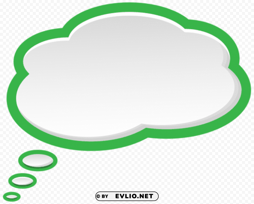 bubble speech green white PNG images with high transparency
