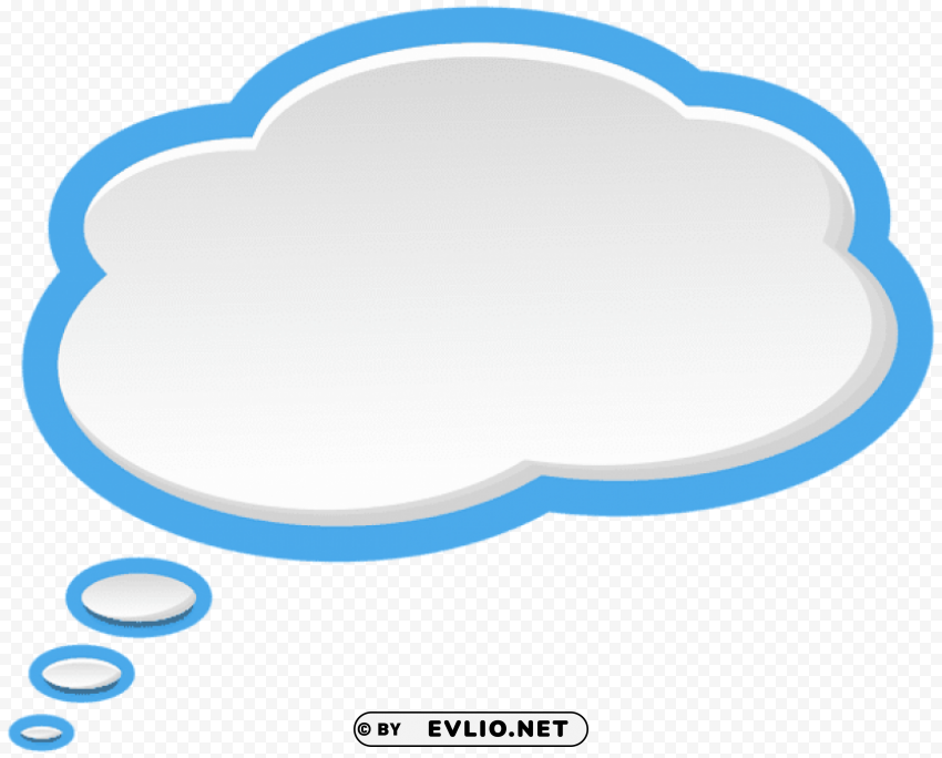 bubble speech sky blue white PNG images with no background needed