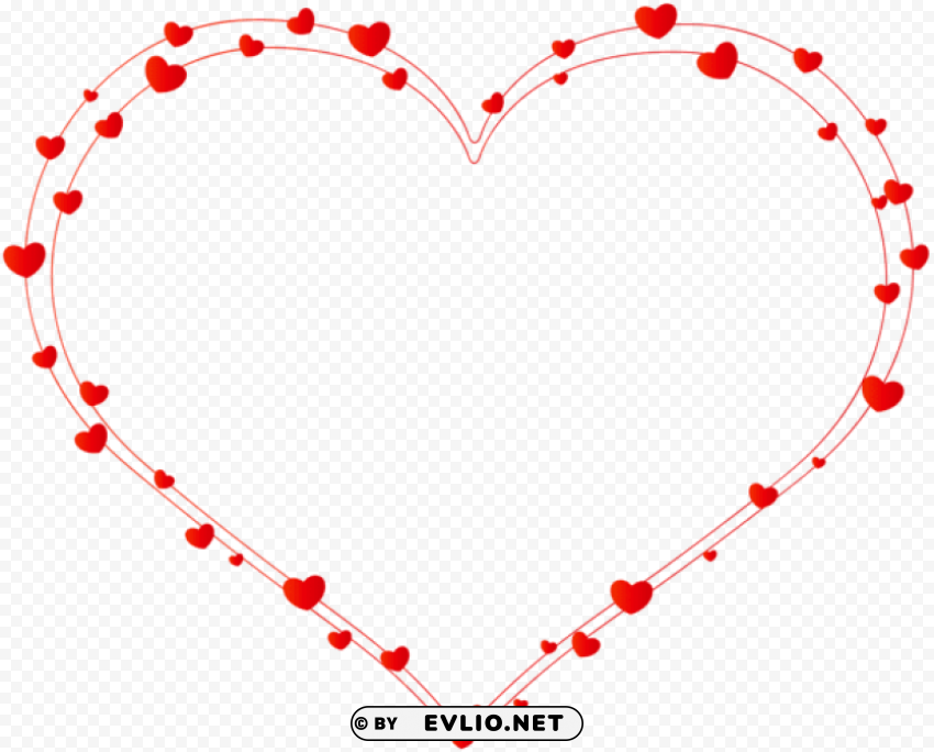 deco heart transparent PNG icons with transparency