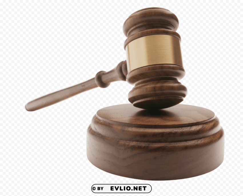 gavel Isolated Artwork on Clear Transparent PNG