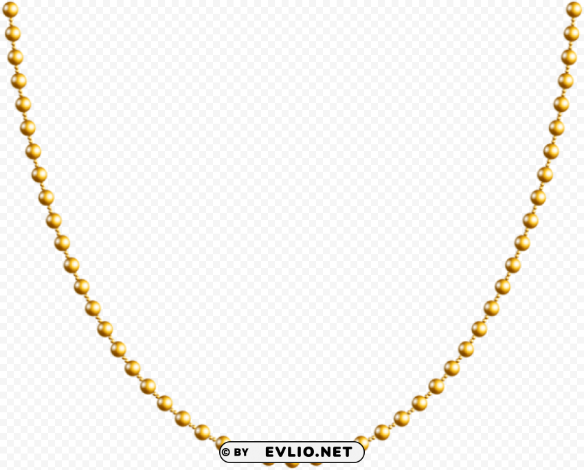 gold beads PNG Graphic with Isolated Transparency