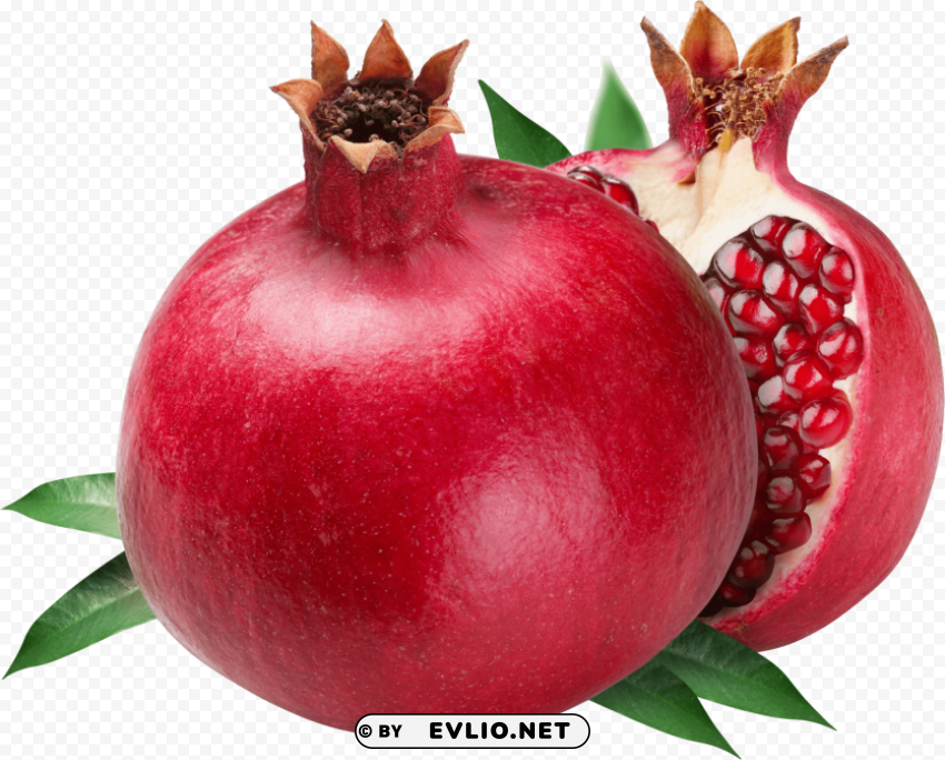 pomegranate Isolated Element in Transparent PNG
