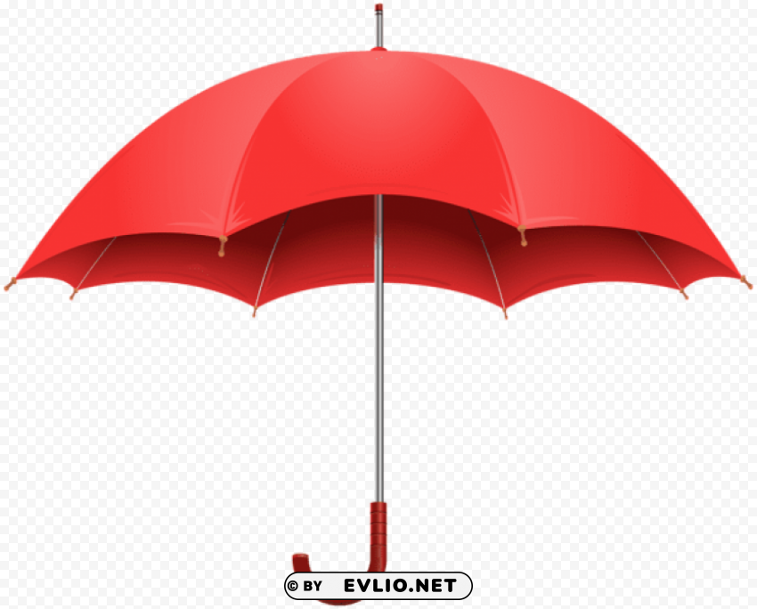 red umbrella Transparent Background PNG Isolated Icon