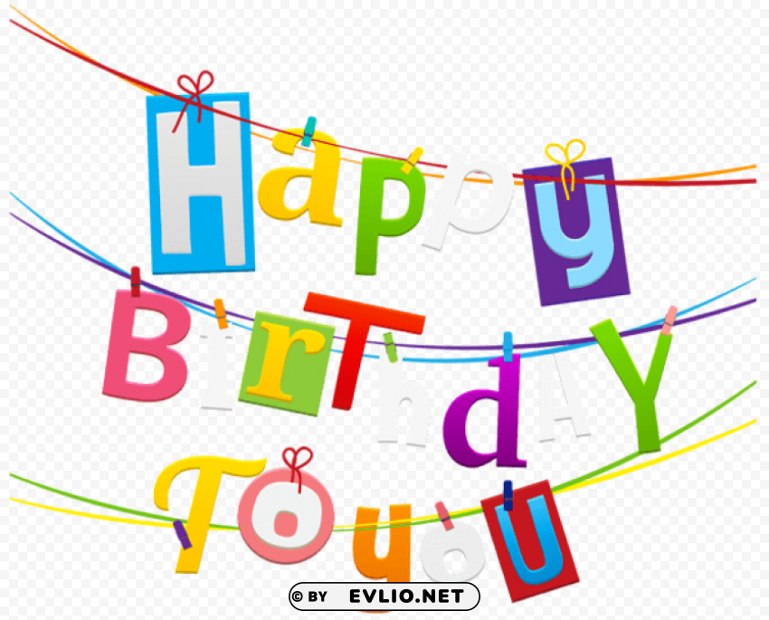 happy birthday HighResolution PNG Isolated on Transparent Background