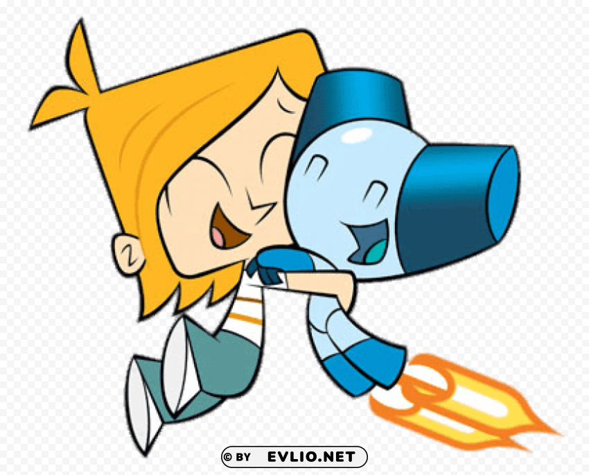 robotboy and tommy PNG with isolated background