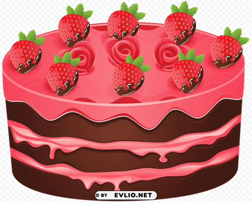 strawberry cake Clear PNG pictures package