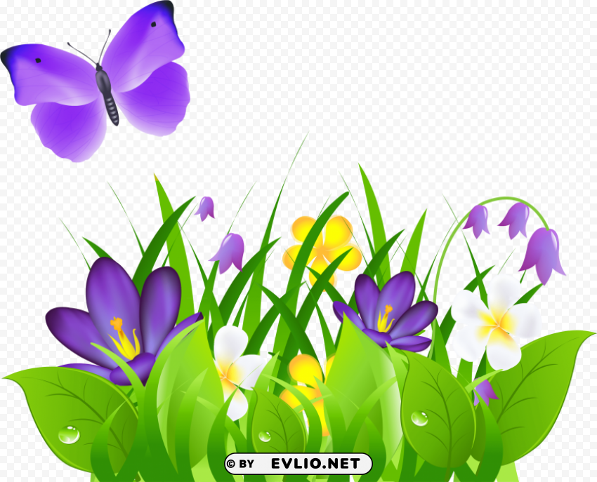 butterfly with flowers PNG for design PNG transparent with Clear Background ID 9a3938d9