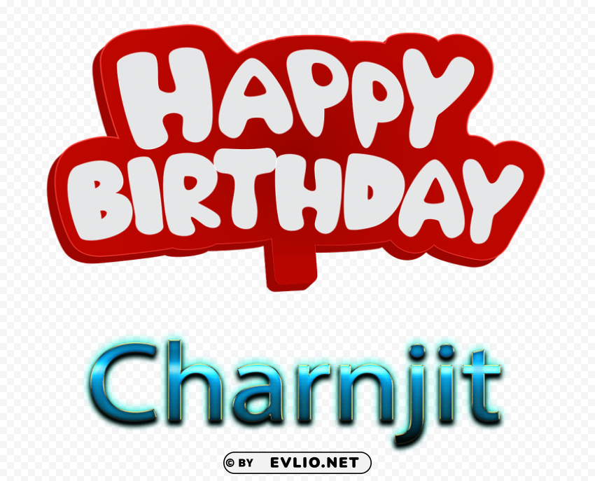 charnjit 3d letter name Transparent Background Isolated PNG Art