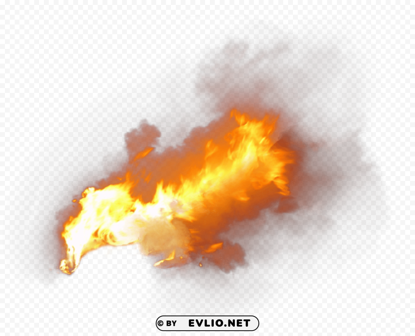 Fire Flame With Smoke PNG Graphics With Clear Alpha Channel