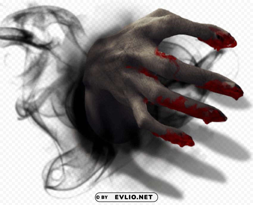 ghost hand Clear Background PNG Isolated Graphic