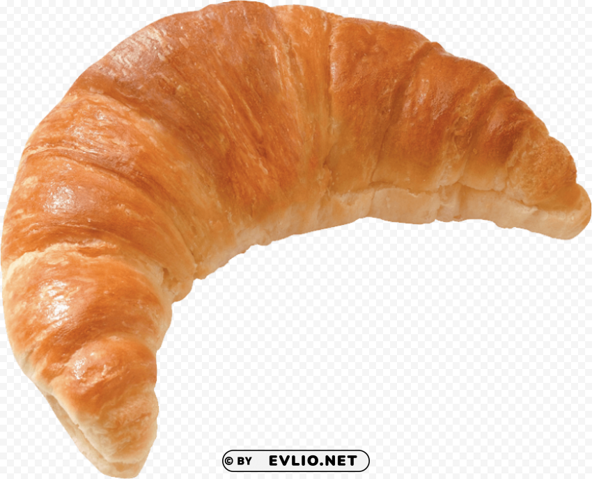 croissant Clean Background Isolated PNG Design