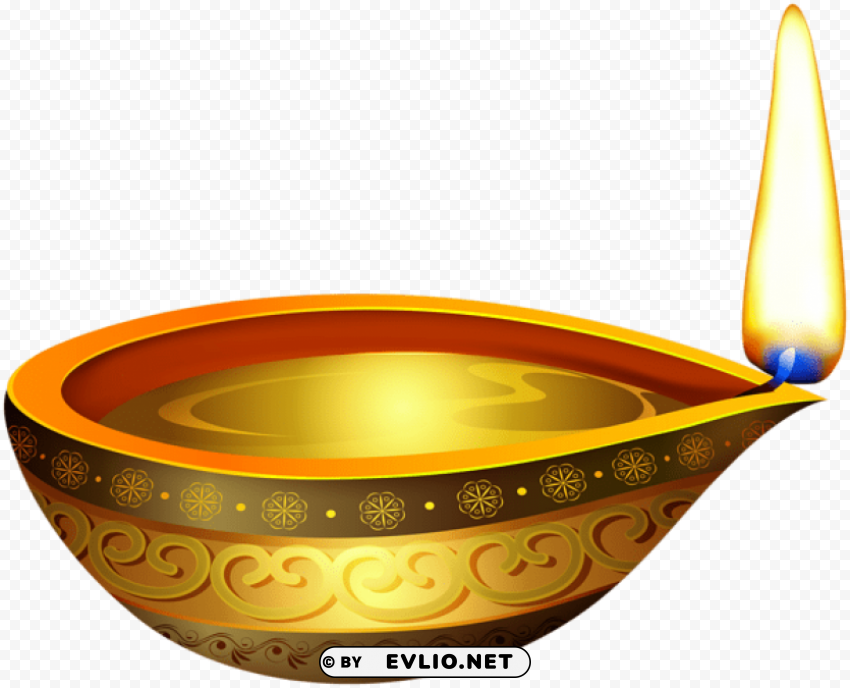 diwali candle Isolated Design Element in HighQuality PNG