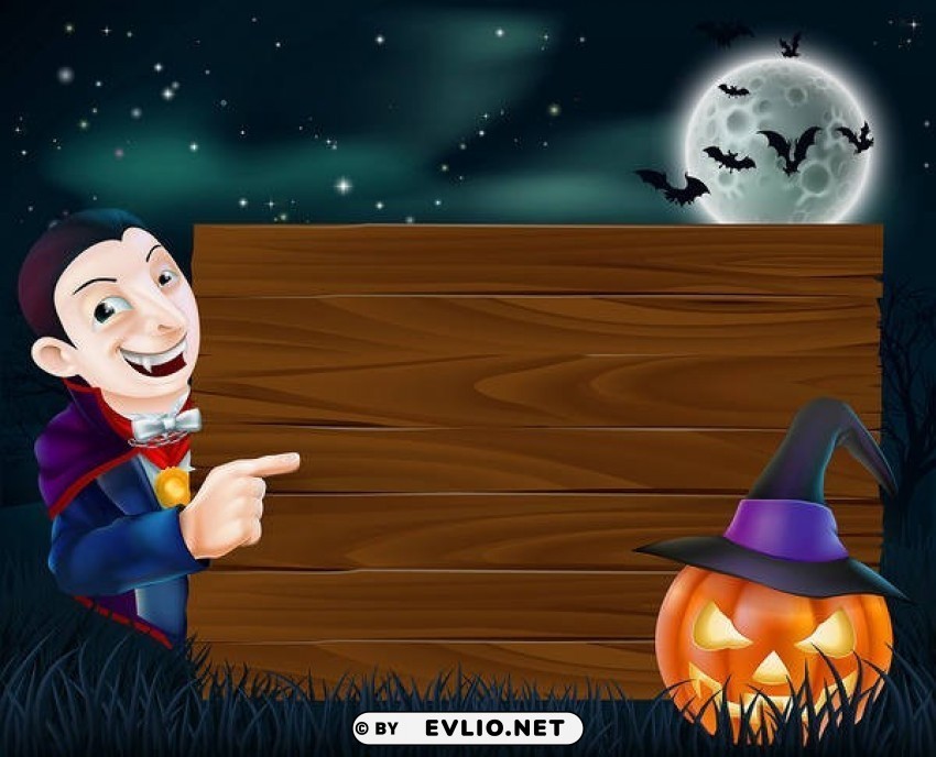 halloweenwith vampire PNG Graphic with Isolated Design