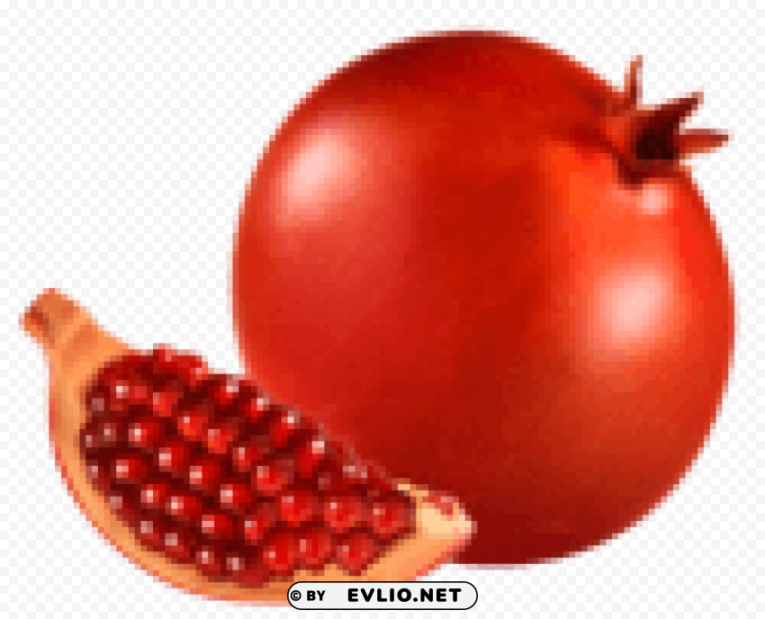 pomegranate Isolated Illustration in Transparent PNG
