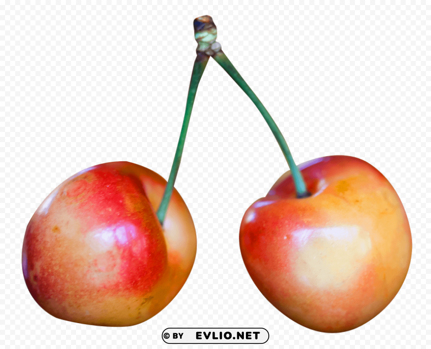 Rainier Cherry Isolated Object with Transparent Background PNG