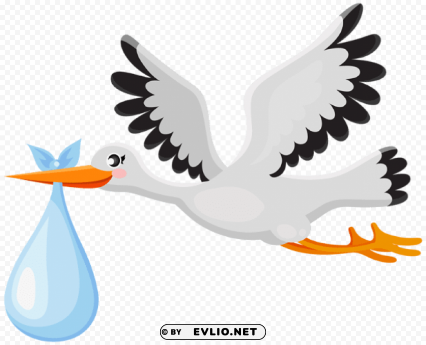 stork with baby Isolated Item on HighResolution Transparent PNG